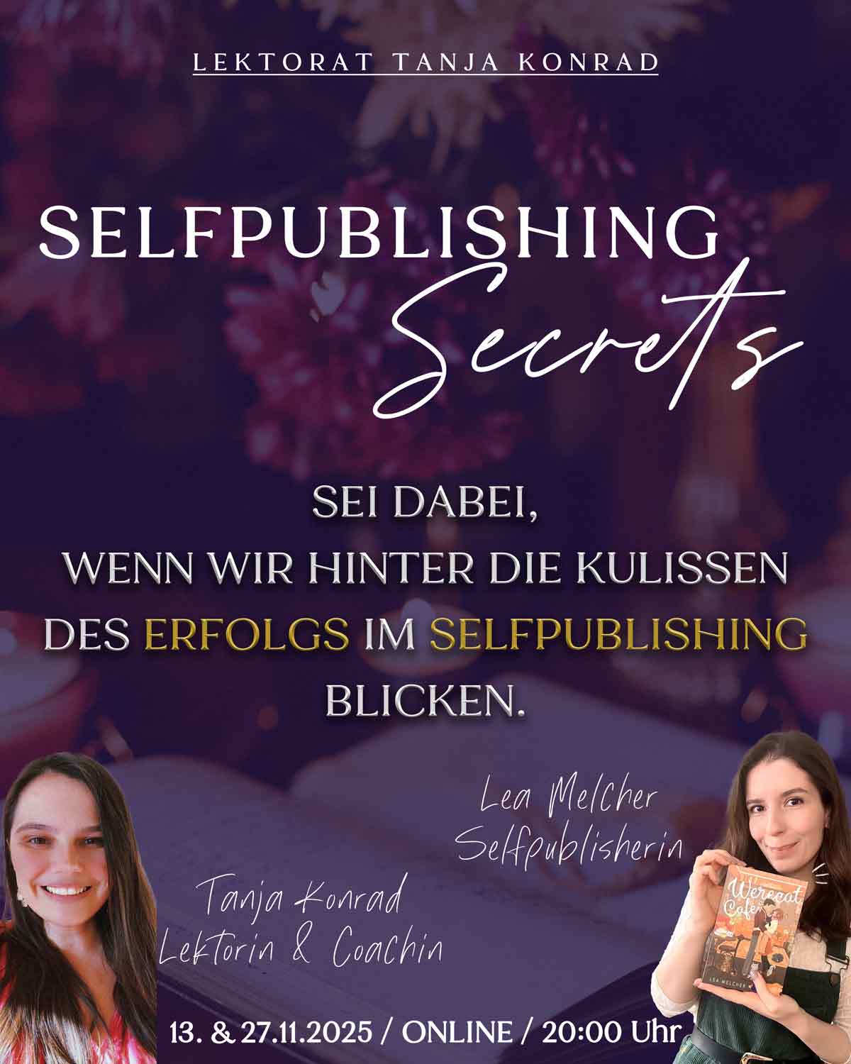 Selfpublishing Secrets – Sei dabei bei den Masterclasses, in denen wir hinter den Erfolg im Selfpublishing schauen.
